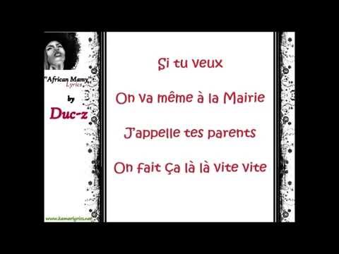 Duc-Z - African Mamy [Paroles - Lyrics]