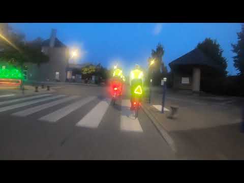 Paris Brest Paris 2019 Part 3 Villaines-la-Juhel  to Fougères (at 306km) 60fps