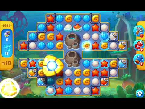 Fishdom Easy Level 9695 (with ingame lightning booster) @choraelmin