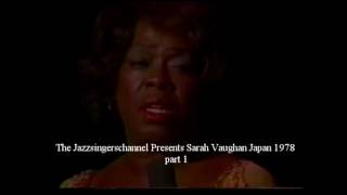 Sarah Vaughan in concert Japan 1978 part 1