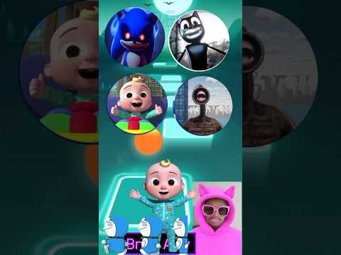 Sonic Exe, Cartoon Cat, Cocomelon, Siren Head X Coffin Dance Tiles Hop Part 506 #shorts