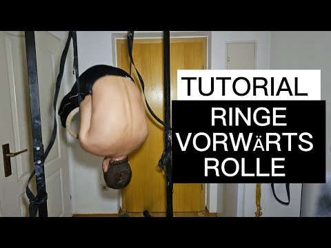 Wie lernst du die VORWÄRTS ROLLE an den Turnringen.