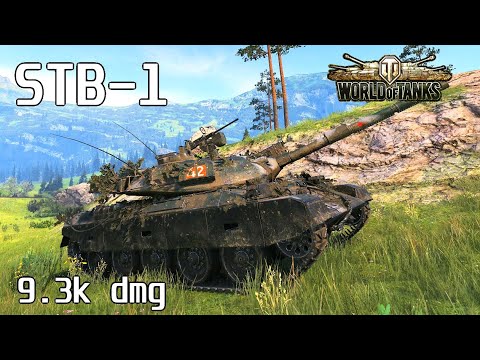 STB-1, 9.3K Damage, 4 Kills, Lakeville - World of Tanks