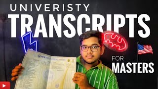 What are University TRANSCRIPTS ? | తెలుగు  | Masters