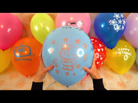 FUN BALLOON POP COMPILATION PART 22!!! #satisfying #asmr #popping #balloon #color #fun