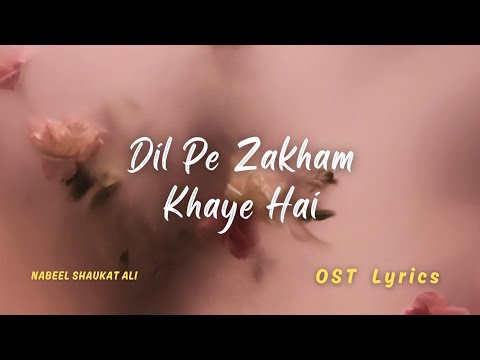 Dil Pe Zakham Khaye Hai | Ost Lyrics | Nabeel Shaukat Ali | Music Time