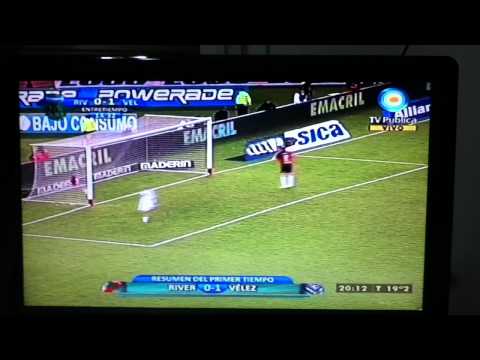 River 0 Velez 1 Gol de Silva
