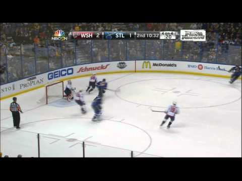 Mikhail Grabovski slapshot goal 2-1 Washington Capitals vs St. Louis Blues v 4/8/14 NHL Hockey.