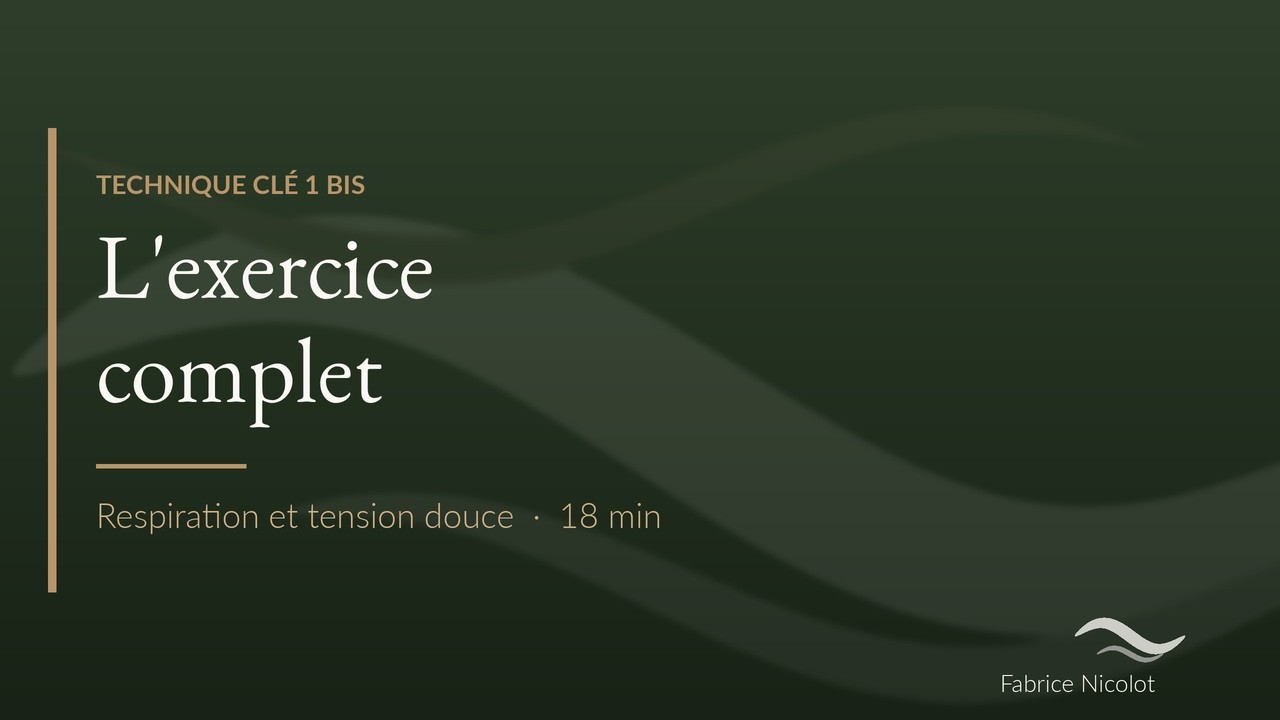 Exercice de base complet sophrologie SBV