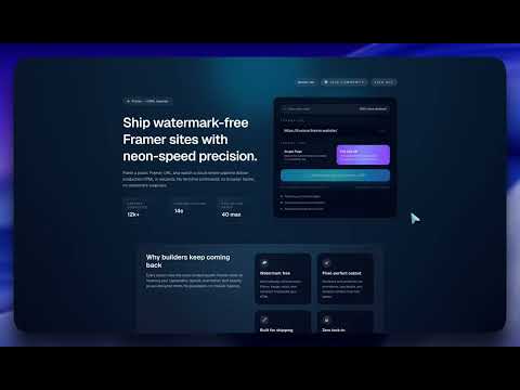 Framer To HTML Export | Webflow & Framer