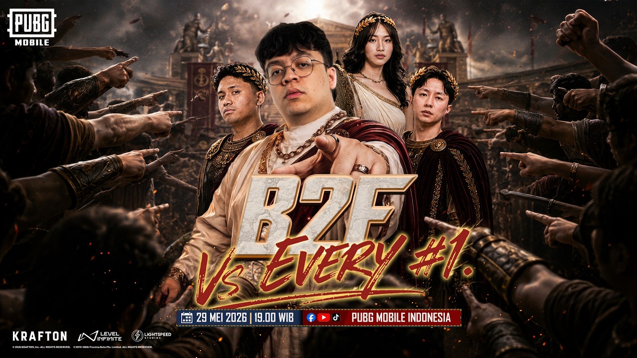 B2F VS EVERY #1 - KITA BANTAI TEAM2 LAIN DI PUBG MOBILE INDONESIA