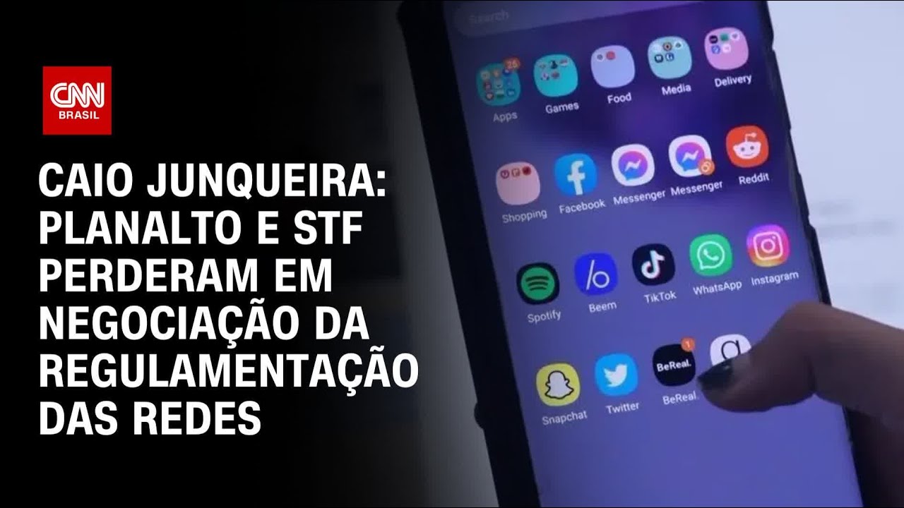Caio Junqueira: Planalto e STF perderam em negociação da regulamentação das redes | CNN PRIME TIME