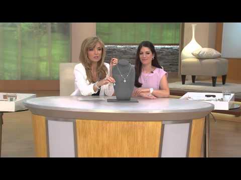 Judith Ripka Sterling & Diamonique Turquoise Enhancer with Jennifer Coffey