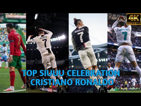 Cristiano Ronaldo siuuu celebration