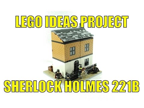 LEGO IDEAS 2016 SHERLOCK HOLMES 221B BAKER STREET MOC Video