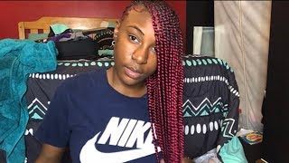 SMALL RED LEMONADE BRAIDS (DIY)