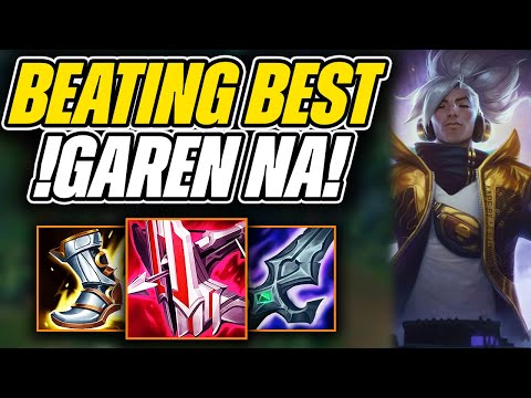 Playing And Beating The BEST Garen NA! - League of Legends