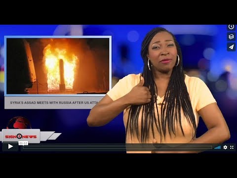 Syria's Assad meets with Russia after us attacks (ASL - 4.15.18)