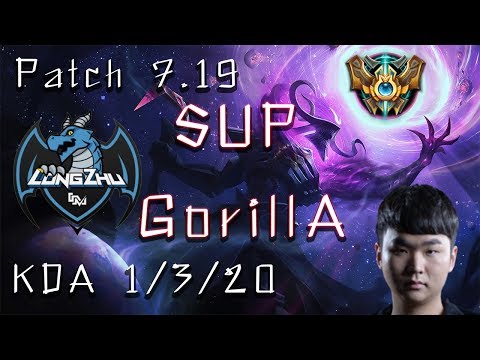 LZ Gorilla Thresh Vs Alistar  Patch 7.19 KDA 1/3/20