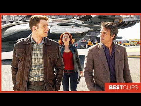 Steve Rogers Meets Bruce Banner & Natasha Romanoff Scene | The Avengers (2012) Movie CLIP 4K