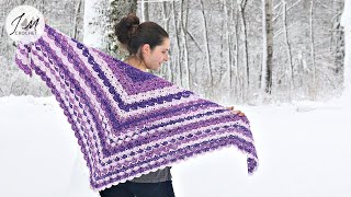 HOW TO CROCHET Shells Of One-Color Shawl | Shells crochet shawl | Crochet Shawl #crochetshawl