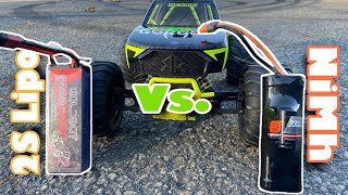 2S Lipo Vs. NiMh Battery W/ Stock ARRMA Gorgon Electronics