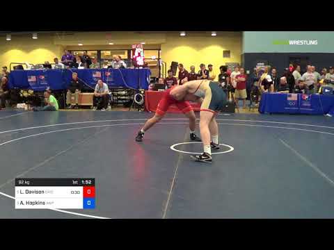 2018 FS WTT Challenge/UWW Juniors 92 Consi-Semis - Lucas Davison (Chic) Vs. Alexander Hopkins (AWP