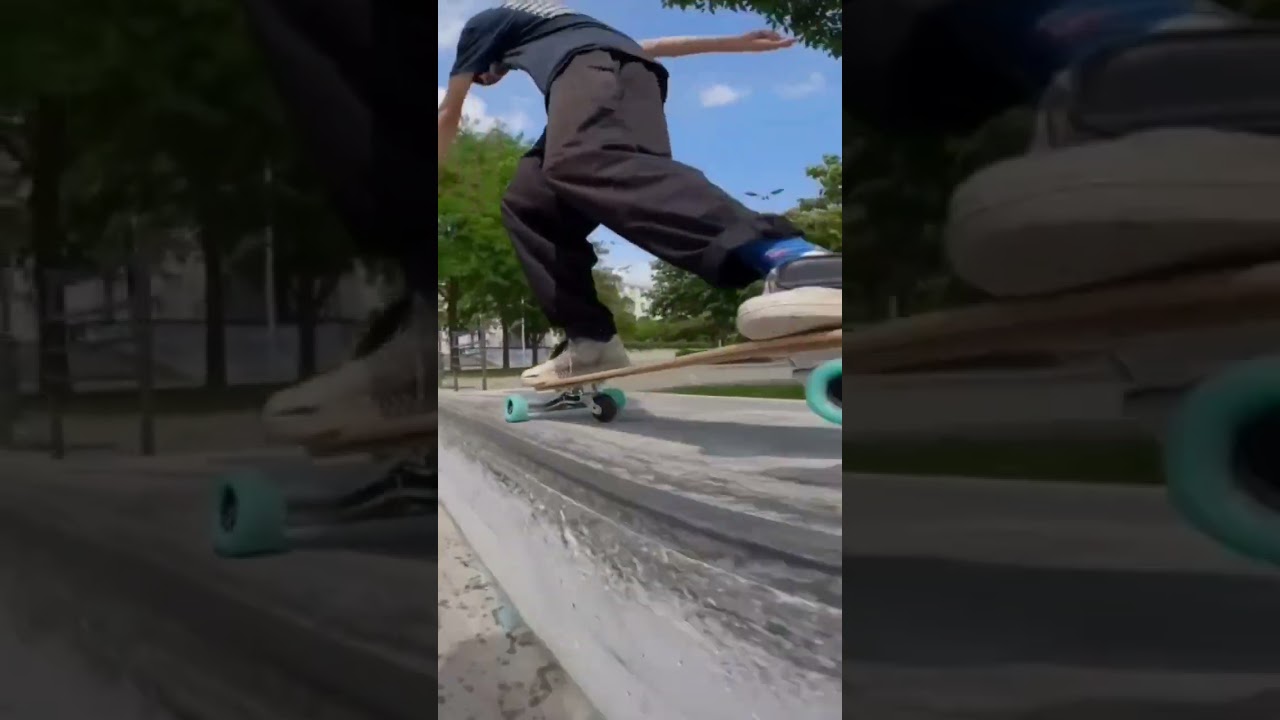 freebord in the local skatepark #freebordeurope #downhillskateboarding #skatelife #skateboarding