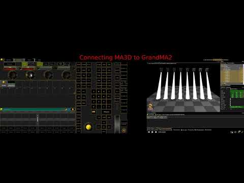 Connecting MA3D to GrandMA2 lesson2