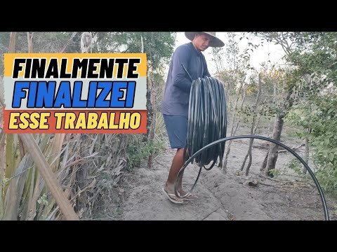 Another day of work on the farm, finishing up the water piping.