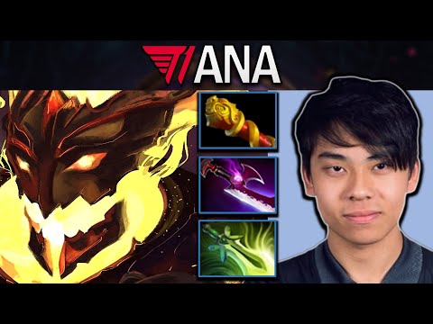 Shadow Fiend Dota 2 7.32 Gameplay T1.Ana with 25 Kills and Carry Build - TI12