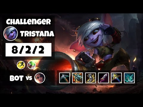 Tristana vs Samira KOREAN Challenger BOT (8/2/2) - v11.8