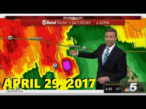 April 29, 2017 Tornado Warning: KXAS-TV (Confirmed EF-4 Tornado)