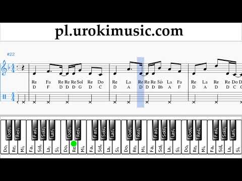 Nauka Gry Na Fortepianie (prawa ręka) Axel F - Crazy Frog Nuty Poradnik um-i463