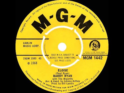 1968 Barry Ryan - Eloise (mono--#1 UK hit*)