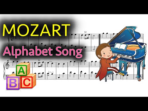 W. A. Mozart - Alphabet Song for piano (with sheet music) K. 265