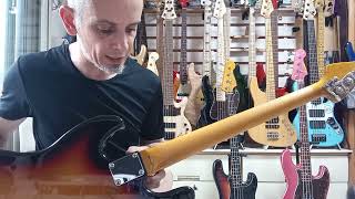 Video thumbnail for Japanese Medium Scale Bass Guitars: Fender Japan JB62M Mod Preshipment Test by Bass Japan Direct
