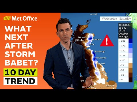 10 Day Trend 18/10/2023 – More rain to come? – Met Office weather forecast UK