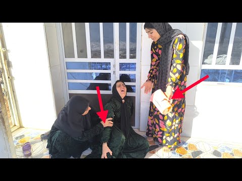 Leila slipped in this snow and cold, did she break her leg?