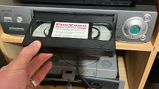 VHS player repaired and working. 