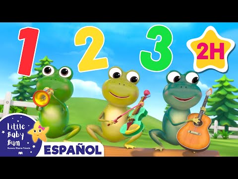 Cuenta las Ranitas Manchadas | Canciones Infantiles🎵| Caricaturas para bebes | Little Baby Bum