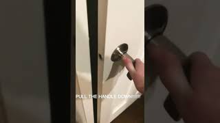 How to close a door quietly.
