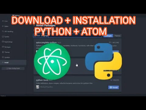 How To Download And Install Python Getting Started With Python In Atom Python With Atom Editor