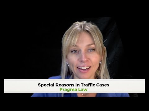 Special Reasons in Road Traffic Cases