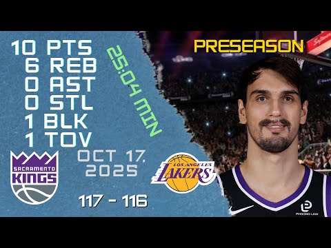 Dario Šarić Player Full High Lowlights vs LAKERS 17 10 2025 NBA PRESEASON Game