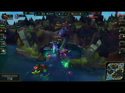 Fnatic (Caps Syndra) VS H2K (Odoamne Gnar) Game 3 Highlights - 2017 EU Regional Qualifier
