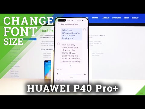 How to Change Font Size in Huawei P40 Pro+ - Text Size