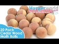 HANGERWORLD Pack Of 20 Cedar Wood Moth Balls