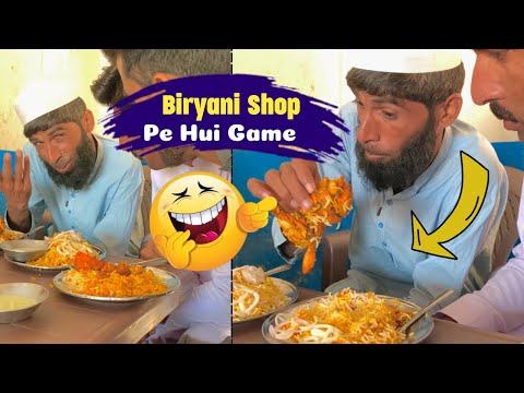 Biryani Shop Pe Hui Game 🤣 Lene Ke Dene Parr Gaye @Ballazeerreal Funny Video