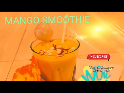 Super Yummy Mango Smoothie with Chocolate spread, Summer drink recipe by Paramita